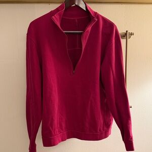 🚢 NEW LISTING 🚢 LULULEMON 🚢 QTR ZIP UP 🚢 LRG 🚢 PINK